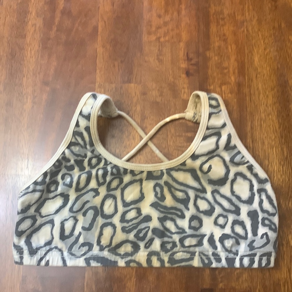 Hard Tail Sports Bra Leopard Print Size Small
